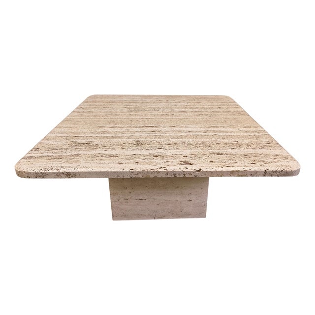 Vintage Travertine Coffee Table, 1970s For Sale