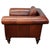 Ralph Lauren British Colonial Lounge Chair in Brown Leather, Mahogany & Brass For Sale - Image 11 of 13