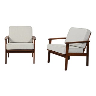Danish Teak Armchairs, 1960s, Set of 2 For Sale