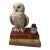 1970s Old Ezra White Owl Liquor Decanter on Bookstack For Sale