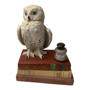 1970s Old Ezra White Owl Liquor Decanter on Bookstack