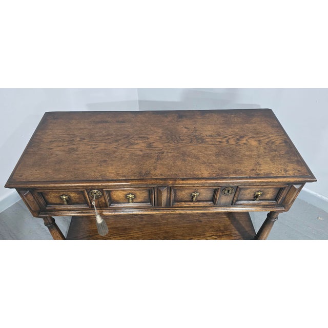 Oak Sideboard with Dresser Base, 1920 For Sale - Image 17 of 18