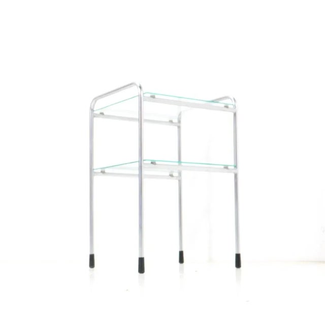 Stunning Art Deco side table or telephone table model 510. Design by W.H. Gispen for Ontwerpbureau N.V. Gispen. Striking...