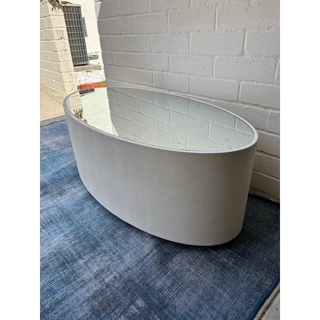 Contemporary Indoor / Outdoor Cara Oval Coffee / Cocktail Table by Made Goods For Sale - Image 3 of 9