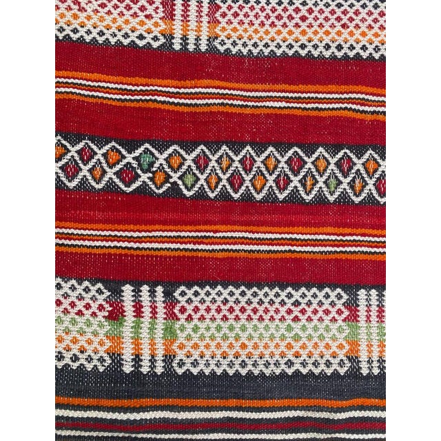 Vintage Tribal Berbere Moroccan Kilim Rug , 1950s For Sale - Image 9 of 18