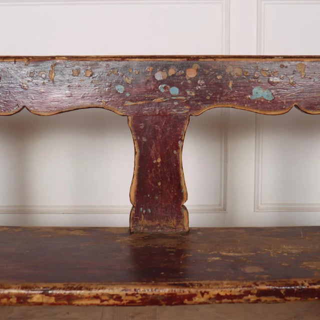 Austrian Original Painted Bench For Sale - Image 6 of 9