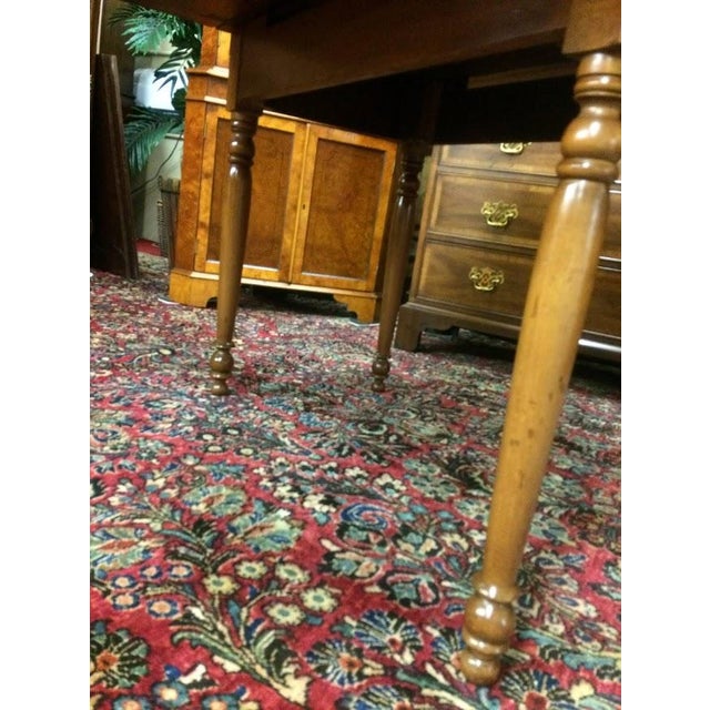 Antique Drop Leaf Table, Maple Dining Table For Sale - Image 11 of 11
