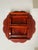 1980s Vintage Korean-Style Low Ornate Wood Folding Table/Tea/Dining Tray For Sale - Image 5 of 12