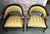 Wood Antique Pair of Art Nouveau Egyptian Revival Carved Wood and Gilt Statement Chairs For Sale - Image 7 of 10