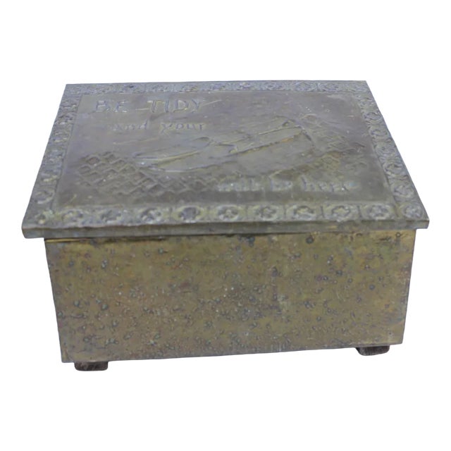 English Brass Shoe Shine Stand For Sale