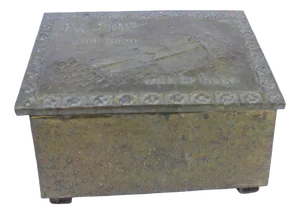 English Brass Shoe Shine Stand
