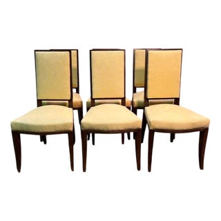 Mahogany Chairs in the style of Arbus, Set of 6 For Sale