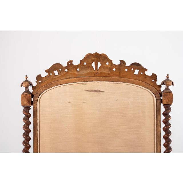 Antique Victorian Needlepoint Fire Screen For Sale - Image 9 of 15