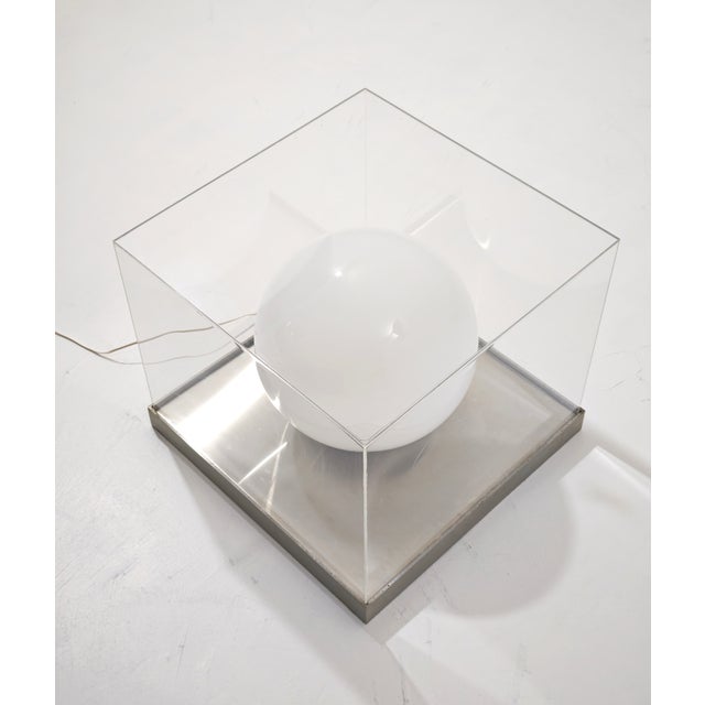 Table Lamp in Glass, Acrylic Glass and Metal, Italy, 1970 For Sale - Image 6 of 18