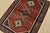 An authentic vintage tribal Yalameh rug hand-knotted with fine wool and natural dyes. This intricately woven rug features...