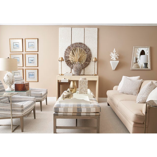 Contemporary Trapezoid Mirror - Whitewash For Sale - Image 3 of 3