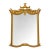 1960s Large Regency Chinoiserie Pagoda Mirror in Gold Leaf, Newly Restored, 51.5”h For Sale