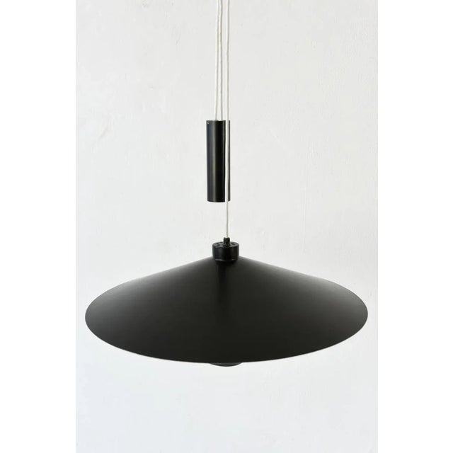 Black & White Metal Pendant from Baltensweiler, 1960s For Sale - Image 6 of 8