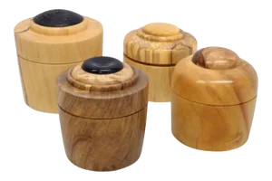 Studio Turned Wood Gift Canisters by Steve Sharpe - Set of 4