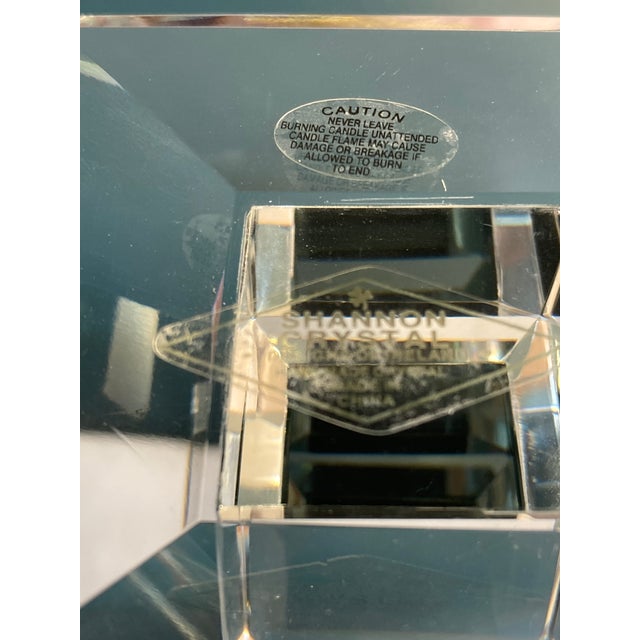 Transparent Godinger Shannon Crystal Candlesticks – Set of 2 For Sale - Image 8 of 8