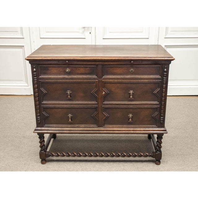 Spanish Renaissance Revival Cupboard in Oak, 1920s For Sale - Image 9 of 12