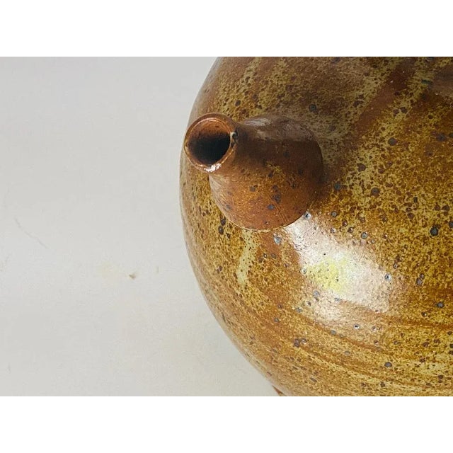 Mid-Century French Provincial Stoneware Pottery Jar For Sale - Image 6 of 12