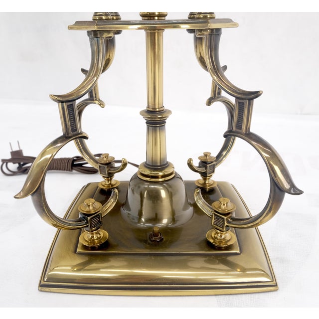Like NEW Fine Stifel Brass Table Lamps Mid Century Modern - A Pair For Sale - Image 6 of 12
