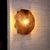 Vintage Wall Lamps in Brass and Textured Glass, Set of 2 For Sale - Image 3 of 8