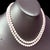 Traditional Diamond Akoya Pearl 2-Strand Necklace 18k Gold Certified For Sale - Image 3 of 9