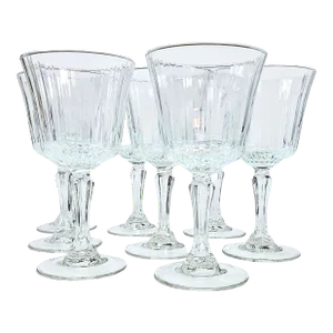 Fluted French Goblets- Set of Eight