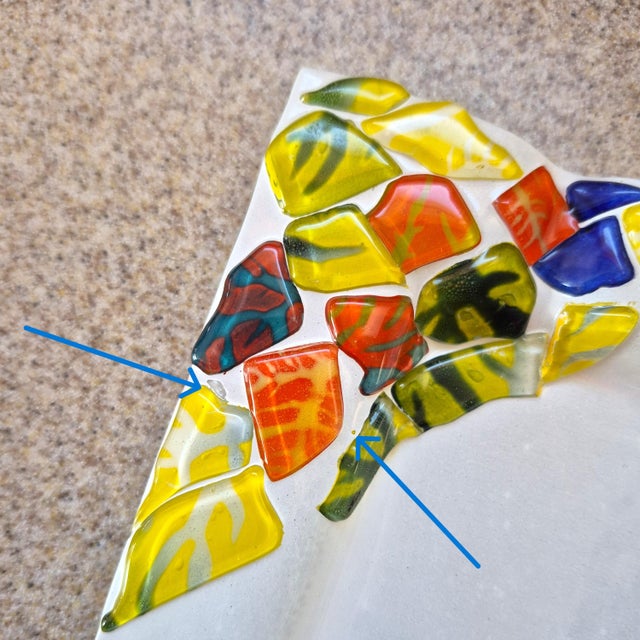 Mid-Mod Fused Art Glass Trinket Dish For Sale - Image 12 of 18