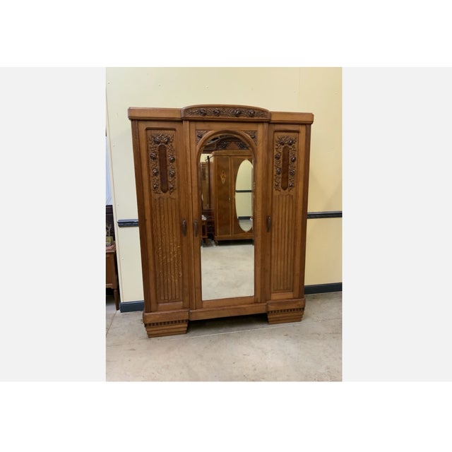 Art Deco Wardrobe, 1930 For Sale - Image 4 of 12