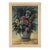 Mid Century Floral Still Life in Oil on Masonite For Sale