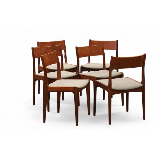 Chair in Teak from P. Westergaard Mobelfabrik, Denmark, 1960s, Set of 6 For Sale - Image 9 of 17