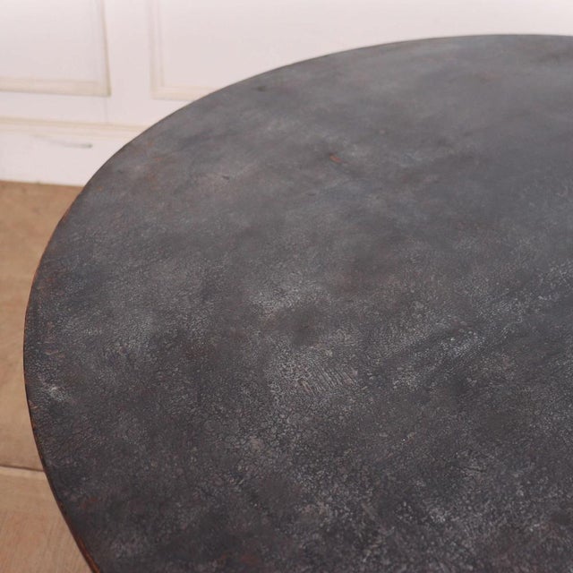 Wood Swedish Painted Supper Table For Sale - Image 7 of 8