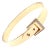 Hermes Yellow Gold Diamond Buckle Bangle Bracelet For Sale