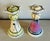 Modern Abstract Glazed Studio Pottery Candlesticks by Donna Toohey For Sale - Image 4 of 9