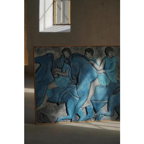 Mid-20th Century Modern Wall Relief with Figural Motif, 1950s For Sale - Image 6 of 18