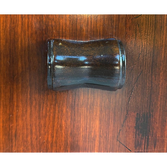 Brown 1940s Cabinets or Nightstands, Manner of Gilbert Rohde, Pair For Sale - Image 8 of 9