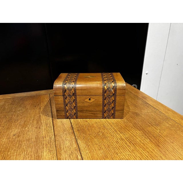 Victorian Jewellery or Trinket Box from Tunbridge Ware For Sale - Image 3 of 16