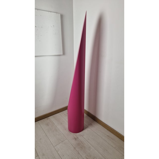 Nail Lipstick Floor Mirror in Fuchsia For Sale - Image 12 of 13