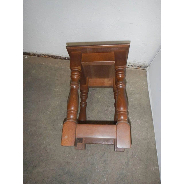 Brown Beech Coffee Table with Stools, Set of 3 For Sale - Image 8 of 9