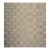 1940s Rustic Beige Antique Geometric Modern Moroccan Reed Square Woven Wool Rug For Sale