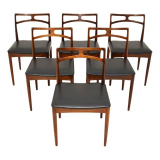 Vintage Danish Model 94 Dining Chairs by Johannes Andersen for Christian Linneberg, 1960, Set of 6 For Sale