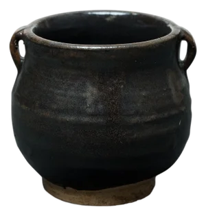 Chinese Petite Glazed Apothecary Jar, C. 1900