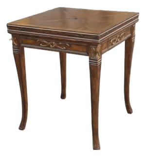 Late 20th Century Neoclassical Style Mahogany Handkerchief Envelope Games Table