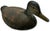 Figurative Unusually Large Size Antique American Carved Wood Hand Painted Duck Hunters Decoy From Downeast Coastal Maine - 22 Inches Long For Sale - Image 3 of 18