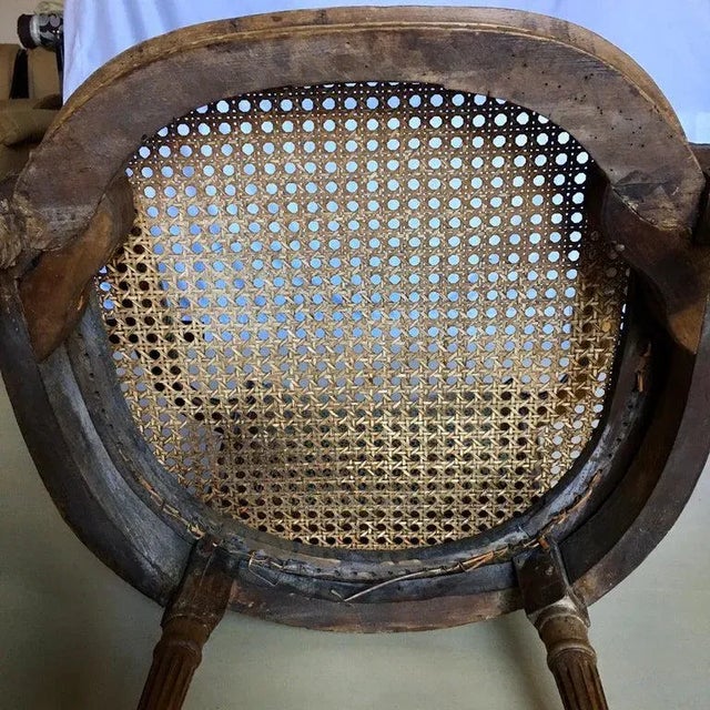 Late 19th Century French Louis XV Style Carved Wood Accent Armchair For Sale - Image 10 of 13