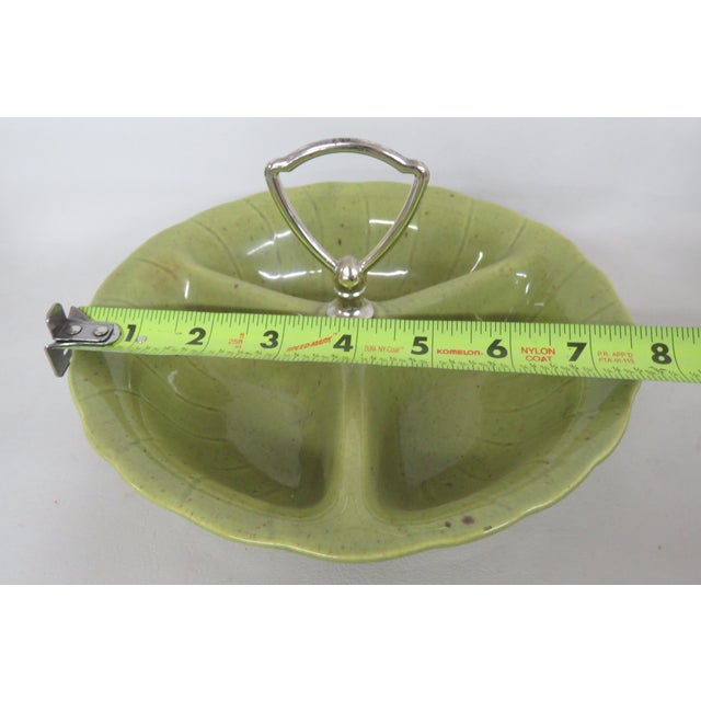 Lane and Co 1960 Van Nuys California 3000 Divided Serving Tray With Handle 4637b For Sale - Image 13 of 16