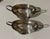 Antique Continental European Silver-Plated Neoclassical Navette Pedestal Open Salt Cellars - A Pair For Sale - Image 11 of 11